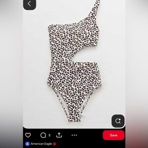 Aerie leopard one piece suit 🖤